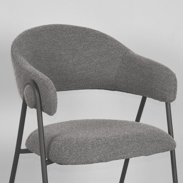 LABEL51 Eetkamerstoel Zack - Antraciet - Microfiber - Afbeelding 5