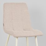 LABEL51 Eetkamerstoel Nino - Naturel - Boucle - Afbeelding 5
