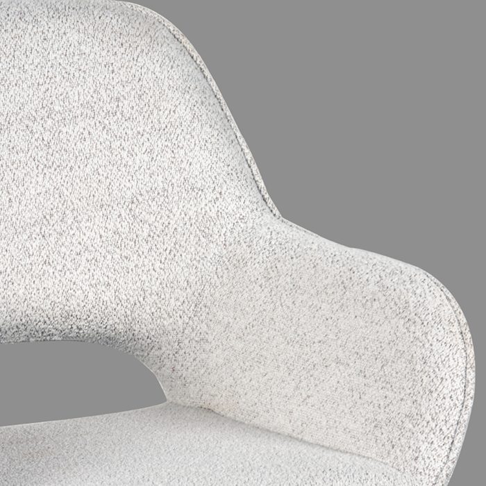LABEL51 Eetkamerstoel Fer - Crème - Boucle - Afbeelding 5