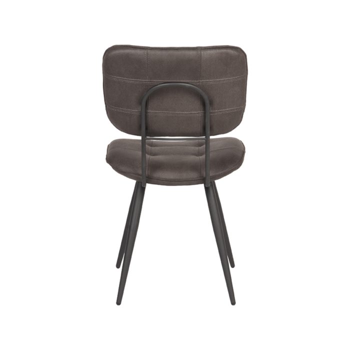 LABEL51 Eetkamerstoel Gus - Antraciet - Microfiber - Afbeelding 5