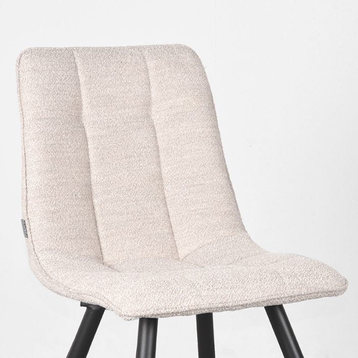 LABEL51 Eetkamerstoel Jelt - Naturel - Boucle - Afbeelding 5