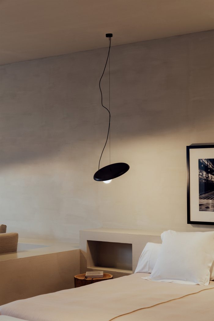 Hanglamp @38 cm. G9 in gestructureerd antraciet grijs. - Afbeelding 3