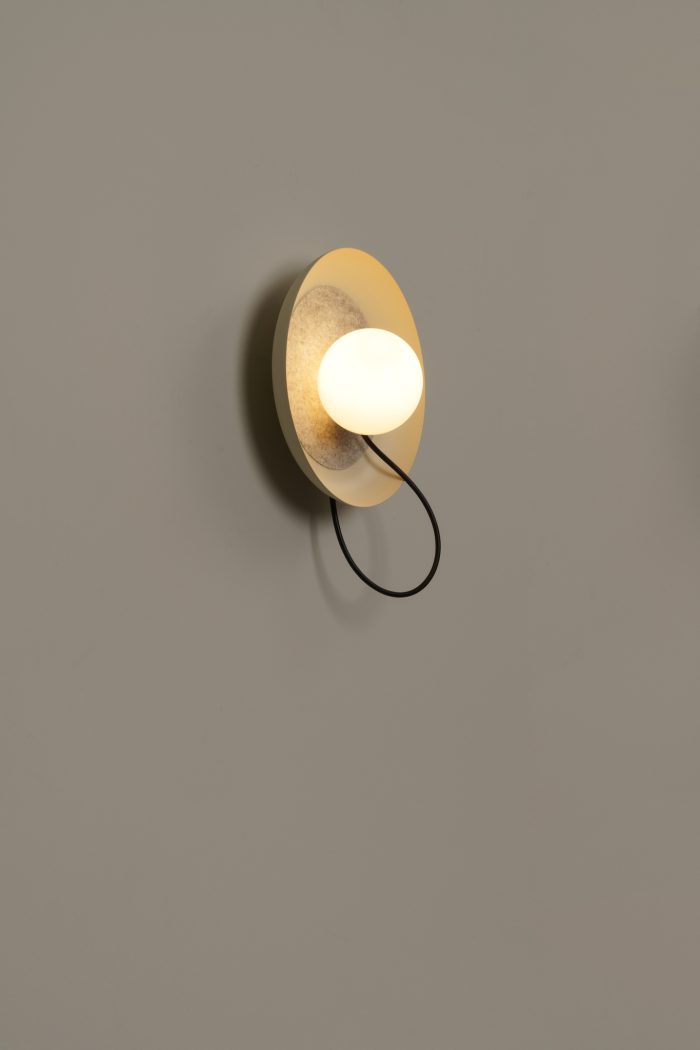 Wandlamp van draad @ 24 cm G9 gestructureerd mink - Afbeelding 5