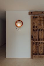 Wandlamp van draad @ 38 cm G9 textuur koper - Afbeelding 5
