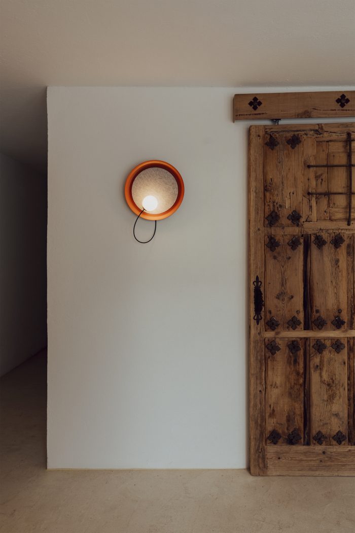 Wandlamp van draad @ 38 cm G9 textuur koper - Afbeelding 5