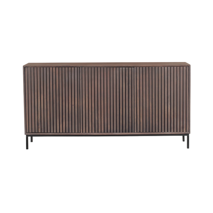 Dressoir Omaha Zwart | 220 cm - Afbeelding 5