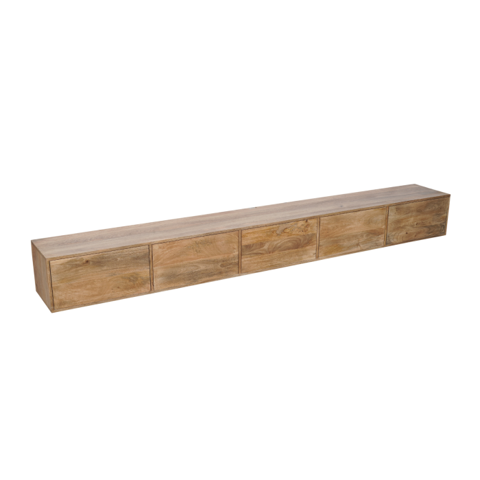 Zwevend tv-meubel Vision Naturel | 280 cm - Afbeelding 6