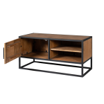 Tv-meubel Denver | Mangohout en staal | 100 cm - Afbeelding 6