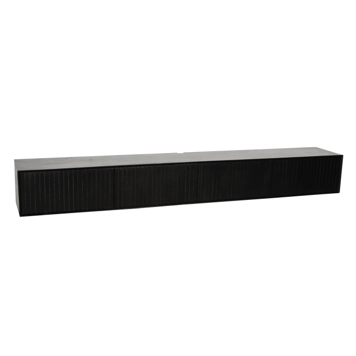Zwevend tv-meubel Madison Zwart | 240 cm - Afbeelding 6