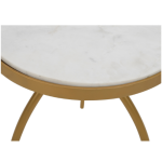Bijzettafel Kay | Wit marmer 40 cm - Afbeelding 6