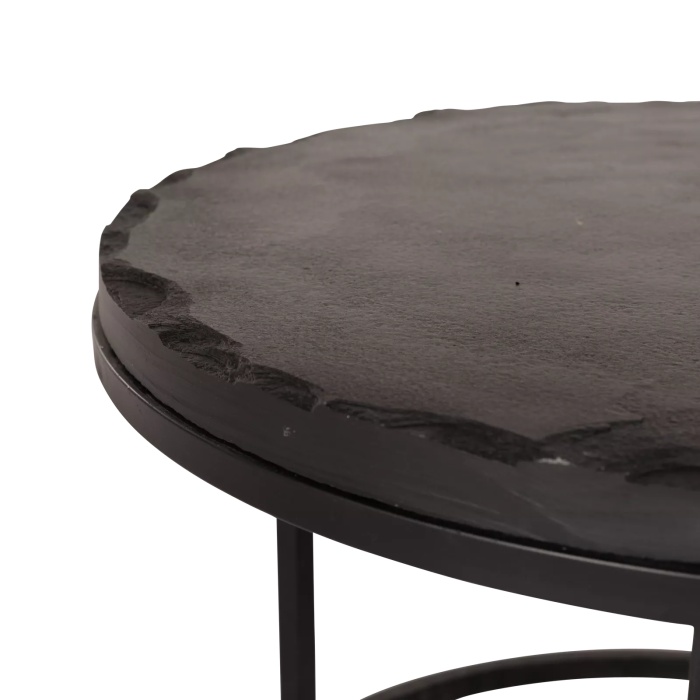 Salontafel set Ora | Zwart Kadappa Stone 60-45 cm - Afbeelding 6