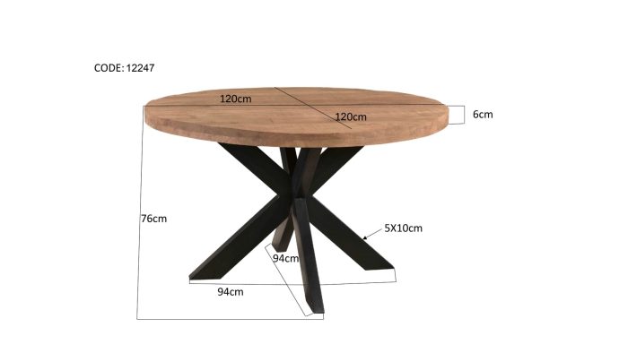 Stevige Ronde 120 cm - Afbeelding 6