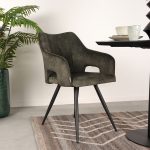 LABEL51 Eetkamerstoel Noud - Hunter - Velours - Afbeelding 6