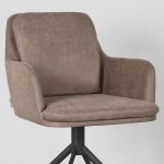 LABEL51 Eetkamerstoel Joy - Taupe - Microfiber - Afbeelding 6