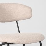LABEL51 Eetkamerstoel Zack - Naturel - Boucle - Afbeelding 6