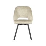 LABEL51 Eetkamerstoel Lewis - Beige - Fluweel - Afbeelding 6