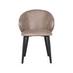 LABEL51 Eetkamerstoel Logan - Taupe - Microfiber - Afbeelding 6