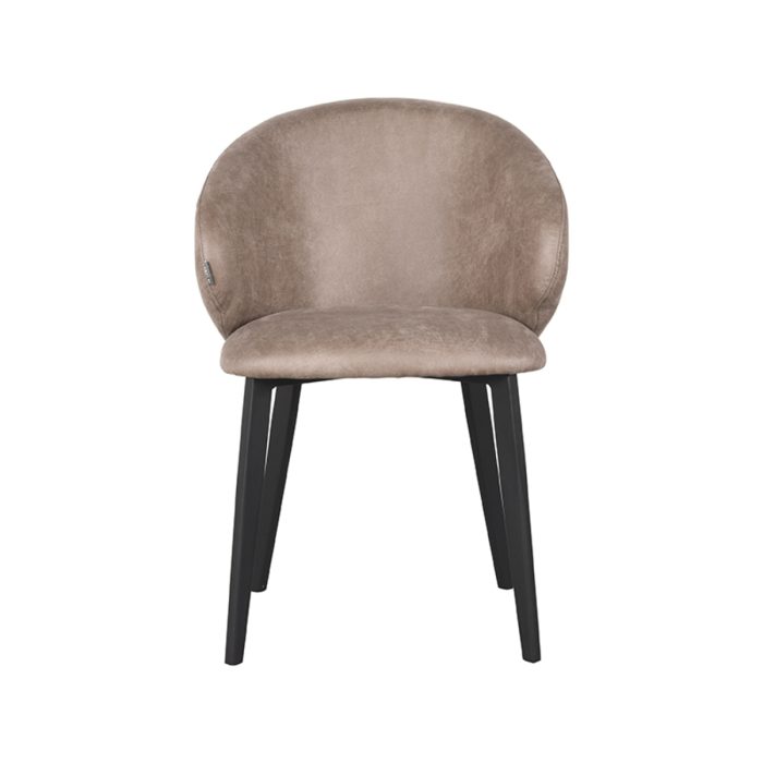 LABEL51 Eetkamerstoel Logan - Taupe - Microfiber - Afbeelding 6