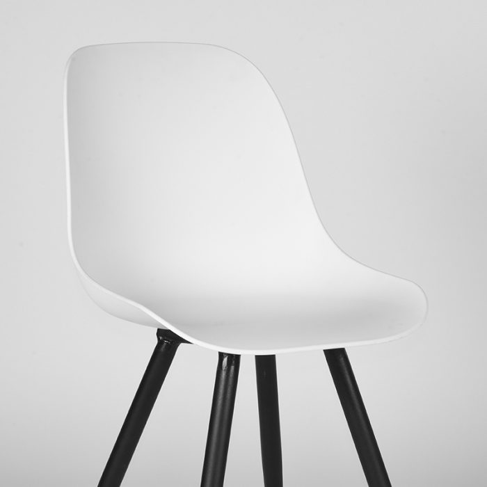 LABEL51 Eetkamerstoel Monza - Wit - Kunststof - Afbeelding 6