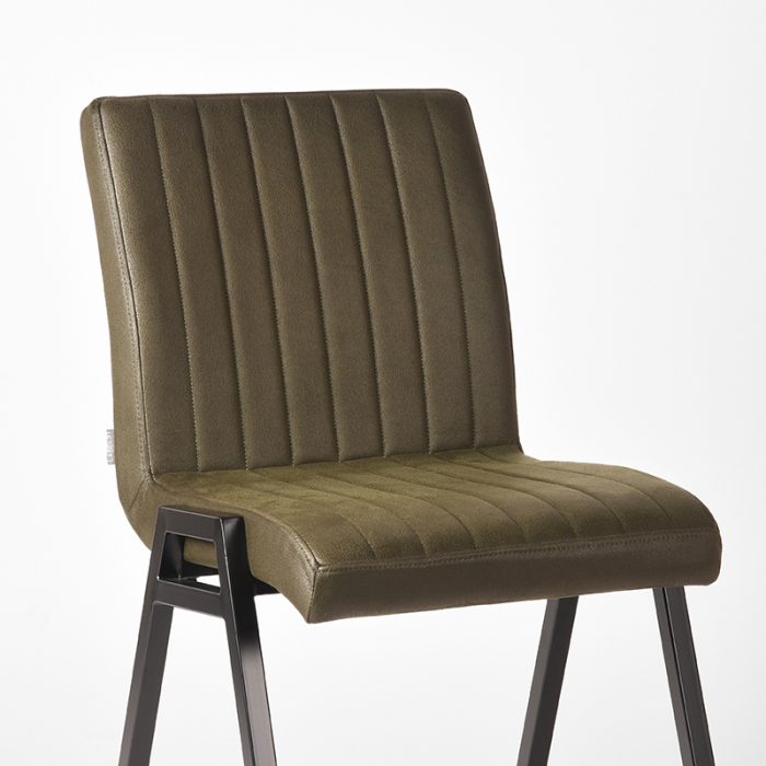 LABEL51 Eetkamerstoel Matz - Legergroen - Microvezel - Afbeelding 6