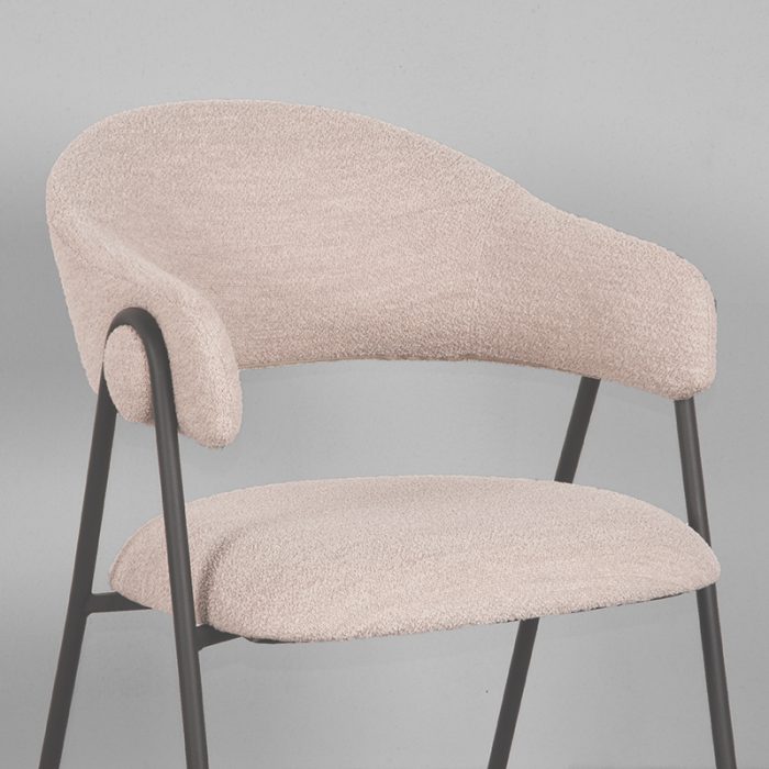 LABEL51 Eetkamerstoel Lowen - Naturel - Boucle - Afbeelding 6