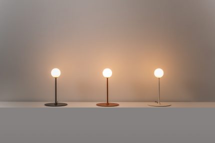 Tafellamp Symphony G9 H. 38 cm gestructureerd antraciet grijs