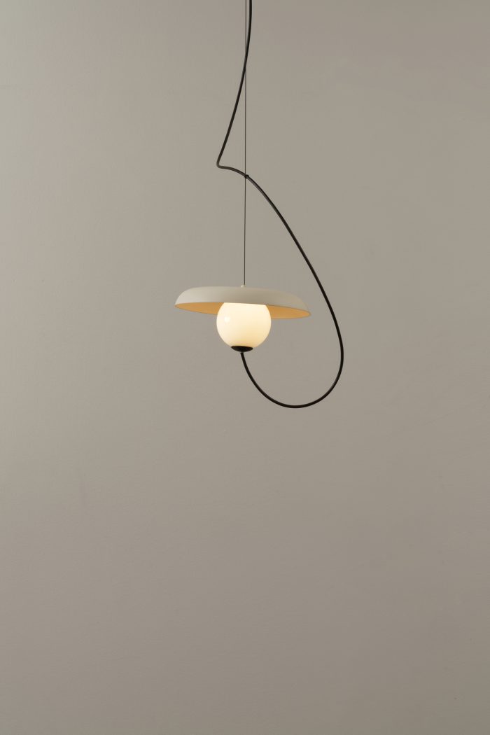 Draad hanger @ 24cm. G9 gestructureerd mink - Afbeelding 6
