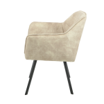 Eetkamerstoel Emma | Velvet Taupe (set van 2) - Afbeelding 6