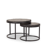 Salontafel set Ora | Zwart Kadappa Stone 60-45 cm - Afbeelding 7