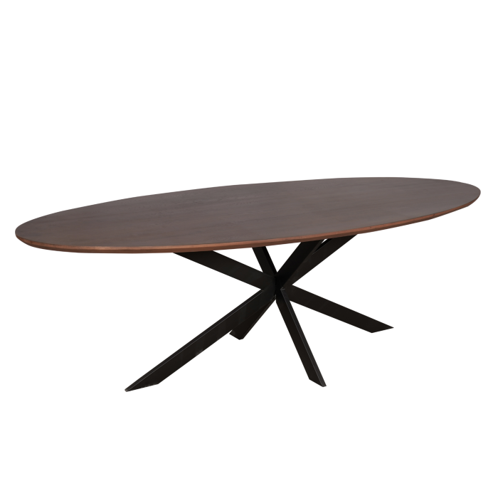 Eiken eettafel Ferris | Ovaal 210 cm | Walnoot - Afbeelding 7