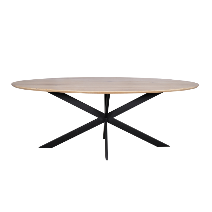 Eiken eettafel Ferris | Ovaal 210 cm | Naturel - Afbeelding 7