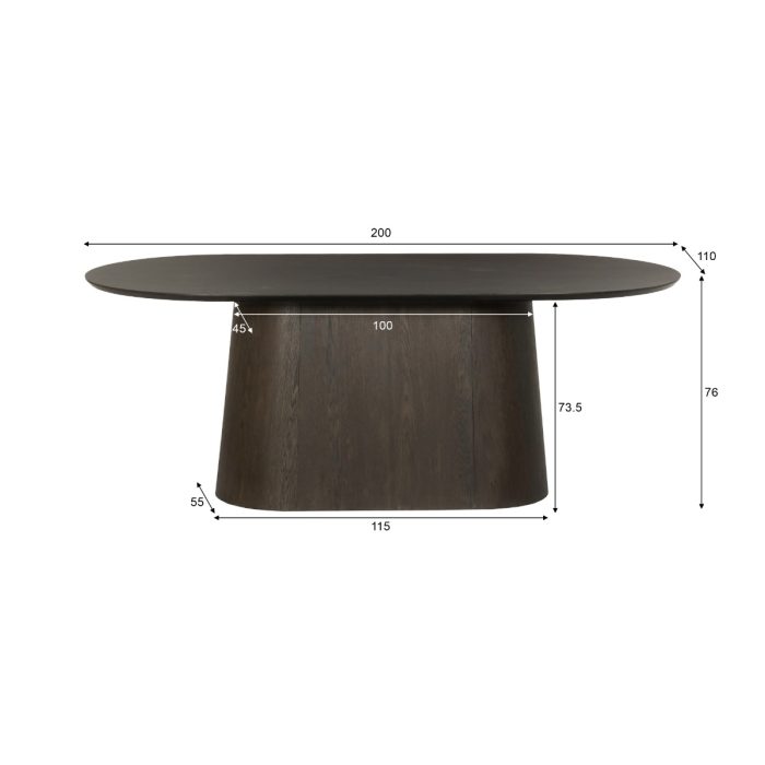 Tobago Espresso 200cm - Afbeelding 7