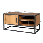 Tv-meubel Denver | Mangohout en staal | 100 cm - Afbeelding 7
