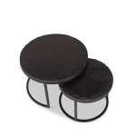 Salontafel set Ora | Zwart Kadappa Stone 60-45 cm - Afbeelding 8