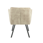 Eetkamerstoel Emma | Velvet Taupe (set van 2) - Afbeelding 8
