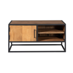 Tv-meubel Denver | Mangohout en staal | 100 cm - Afbeelding 8
