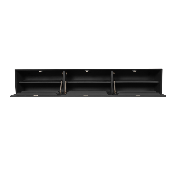 Zwevend tv-meubel Madison Zwart | 160 cm - Afbeelding 8