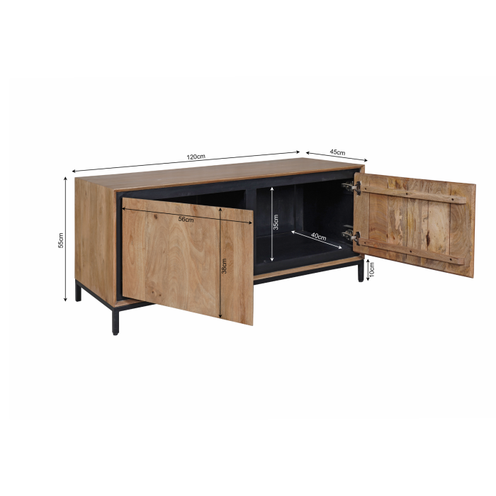 Tv-meubel RichWood | 120 cm - Afbeelding 9