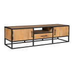 Tv-meubel Denver | Mangohout en staal | 180 cm - Afbeelding 9