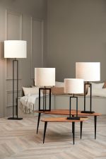 Vloerlamp Shiva - Mat Zwart - 25x30x141cm - Afbeelding 9