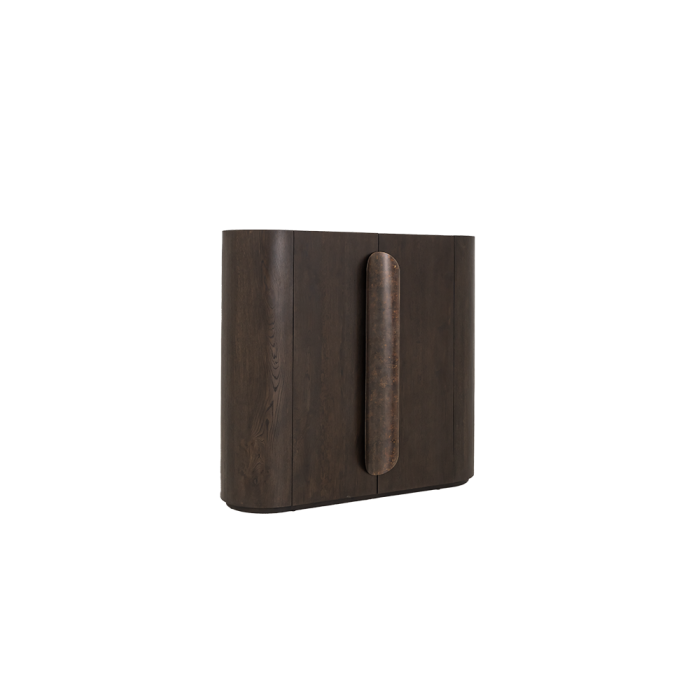 Allure Opbergkast donkerbruin 150 cm - Afbeelding 4