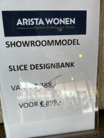 Slice Designbank – Showroommodel in Zachte Taupe Fluweelstof – 290 cm - Afbeelding 4