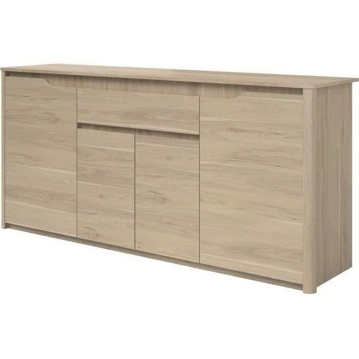 0191ENFI-0.jpg BETTY Modern low oak sideboard - L 185 cm - Afbeelding 1