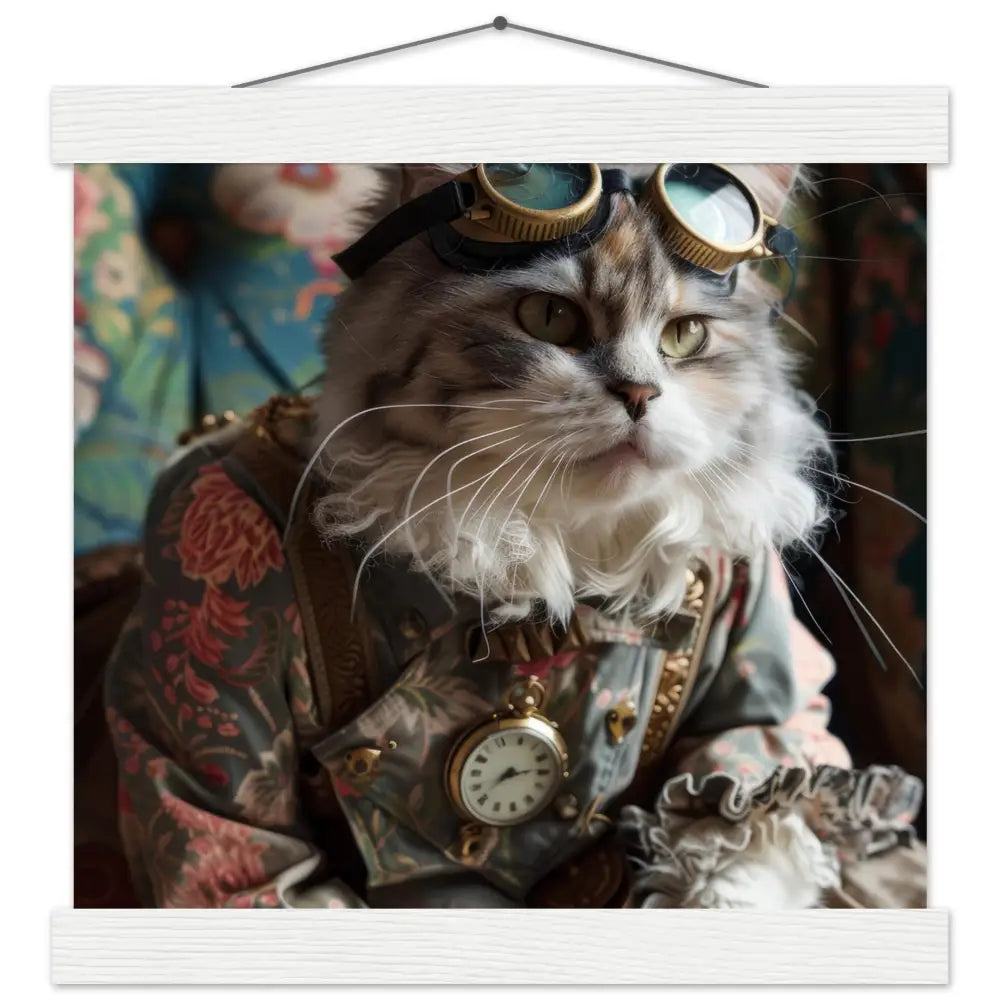 031b4184-38c8-4646-91a2-ef9beaadd3bb-0.jpg Schoolposter van een vrouwelijke Minskin kat - Afbeelding 1