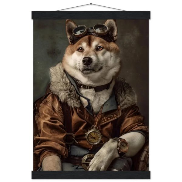 Schoolposter van een Akita