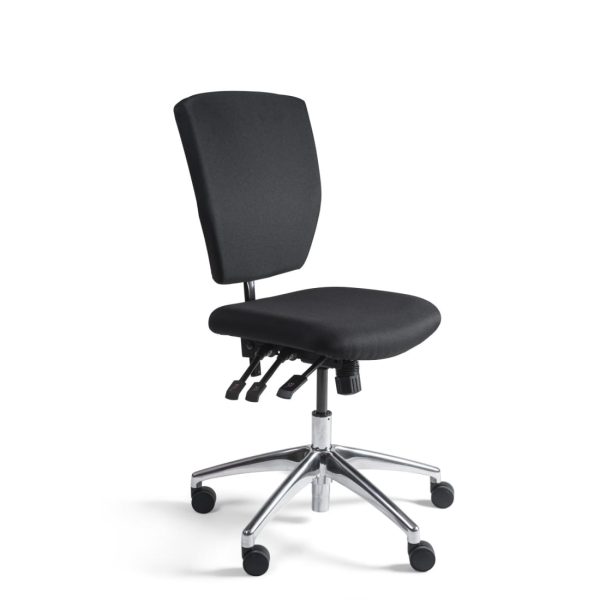 Werkstoel C Comfort - Alu onderstel - Wielen - (N)EN 1335 - Baliestoel - Kassastoel