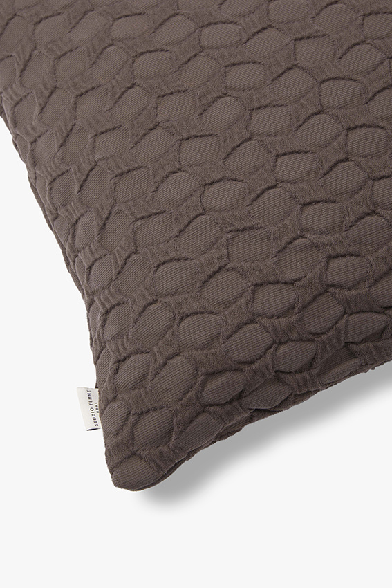 1043-2.jpg Biologisch katoenen jacquard sierkussenhoes Ella 50x50 cm - Afbeelding 3