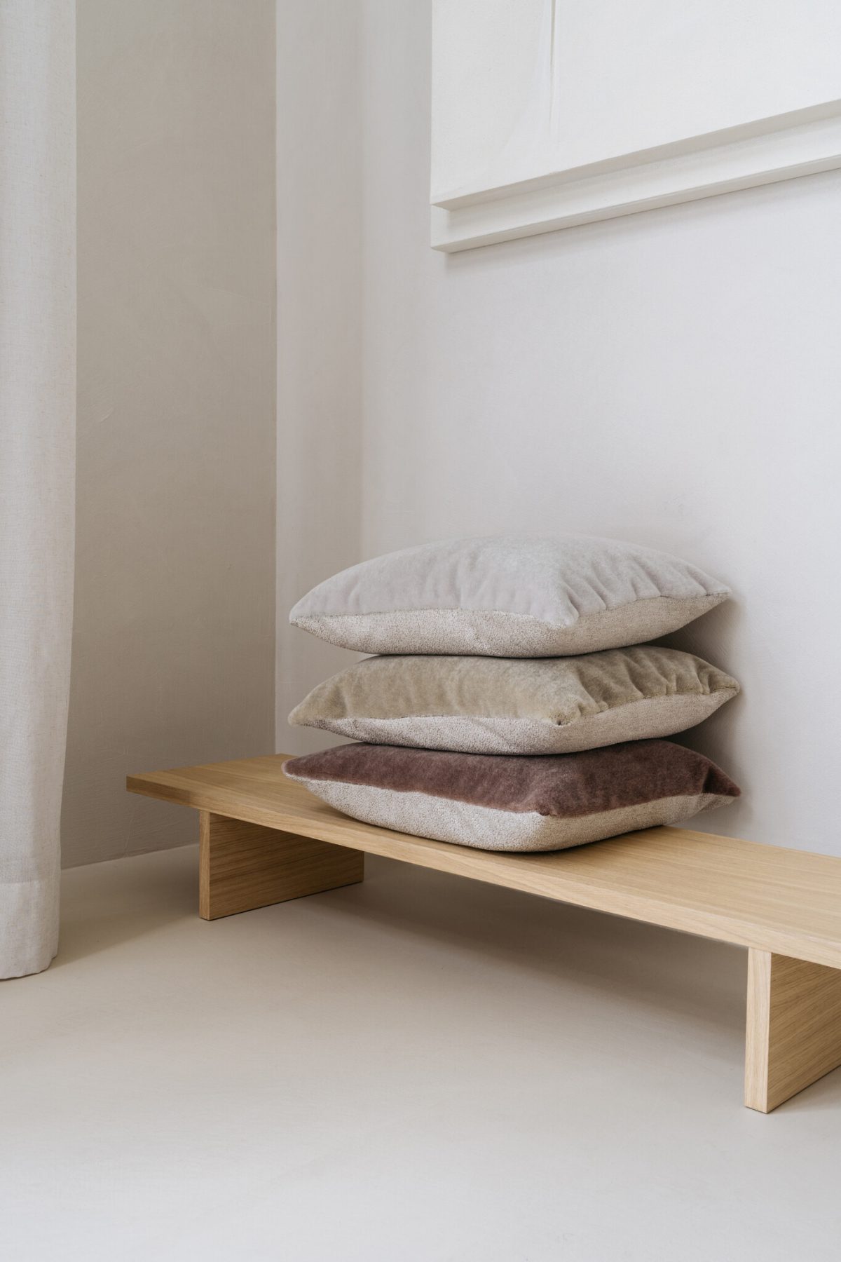 Mohair sierkussenhoes Amy grijs-groen 50x50 cm - Afbeelding 3