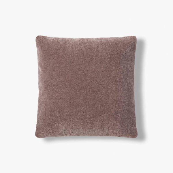 Mohair sierkussenhoes Amy aubergine 50x50 cm