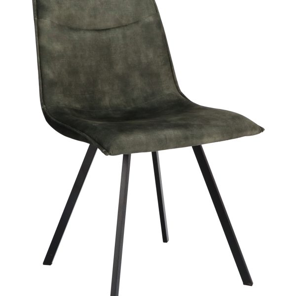 Stoel Noa Stof Adore Hunter 156 Poot Zwart